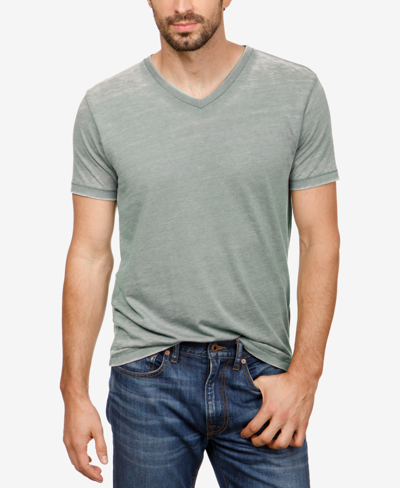 Shop Lucky Brand Men's Burnout V-neck Short Sleeve T-shirt In Laurel Wre