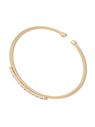 Dana Rebecca Designs Drd 14k Yg Ava Bea Dia Flexi Cuff Tennis In Gold