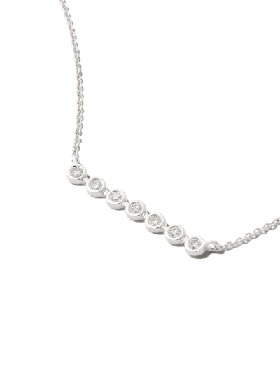 Shop Dana Rebecca Designs 14kt White Gold Lulu Jack Diamond Necklace In Silver