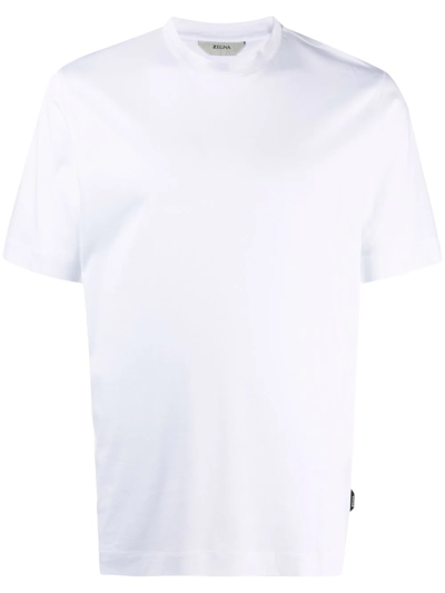 Shop Z Zegna Mock Neck T-shirt In White