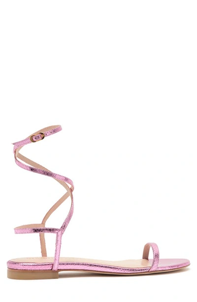 Shop Stuart Weitzman Merinda Strappy Sandal In India Pink