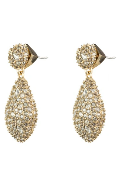 Shop Alexis Bittar Pavé Pod Drop Earrings In Crystal/ Gold
