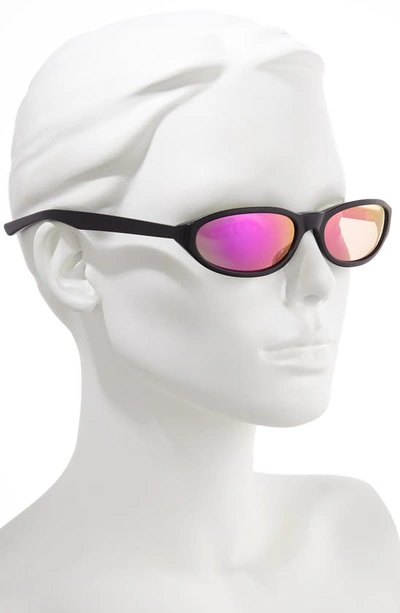 Shop Balenciaga 59mm Cateye Sunglasses In Shiny Black/ Violet