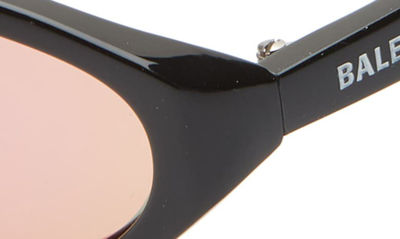 Shop Balenciaga 59mm Cateye Sunglasses In Shiny Black/ Violet