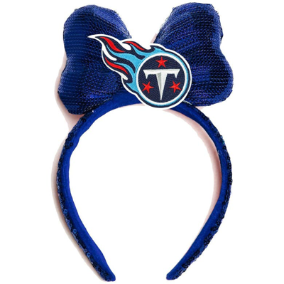Shop Cuce Tennessee Titans Logo Headband In Navy