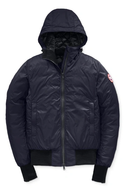 Shop Canada Goose Dore Down Hooded Jacket In Admiral Navy