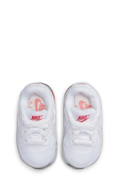 Shop Nike Kids' Air Max 90 Sneaker In White/ Light Silver