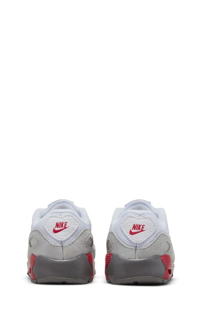 Shop Nike Kids' Air Max 90 Sneaker In White/ Light Silver