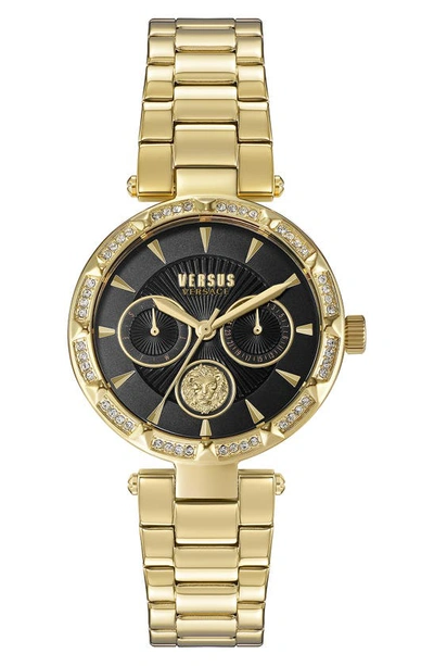 Shop Versus Sertie Bracelet Watch, 36mm In Yellow Gold