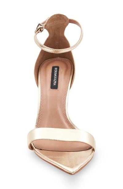 Shop Bcbgmaxazria Demia Pointed Toe Sandal In Platino