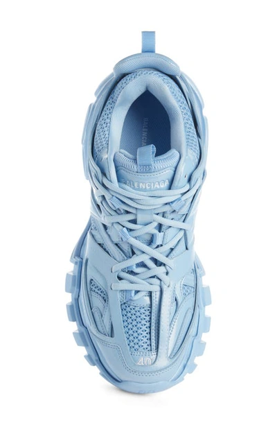 Shop Balenciaga Track Monocolor Sneaker In Light Blue Metallic