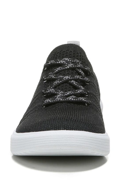 Shop Bzees March On Sneakers In Black Metallic Engineered Knit