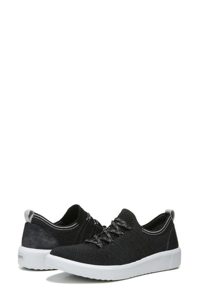 Shop Bzees March On Sneakers In Black Metallic Engineered Knit