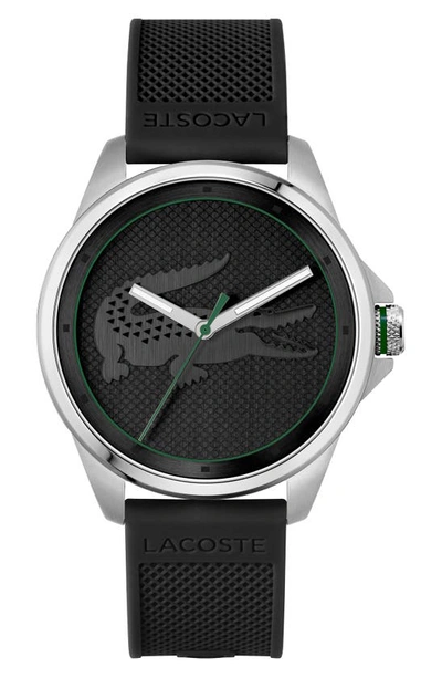 Barnlig Støjende Konkurrere Lacoste Le Croc 3 Hands Watch - Black With Silicone Strap - One Size |  ModeSens