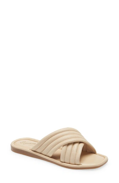 Seychelles Word For Word Slide Sandal In Cream