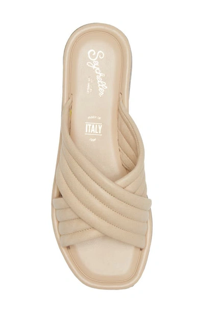 Seychelles Word For Word Slide Sandal In Cream
