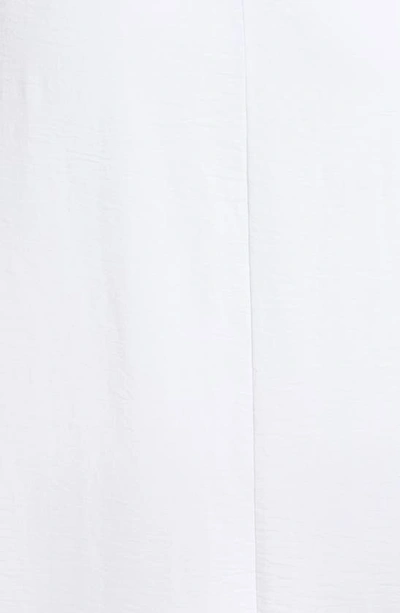 Shop Fraiche By J Ruffle Long Sleeve Faux Wrap Dress In White