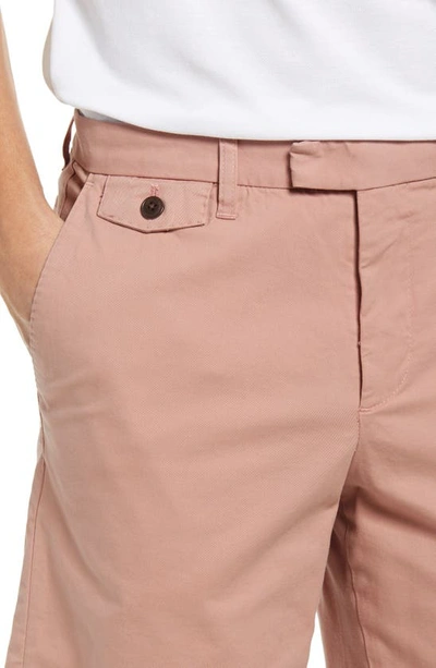 Shop Ted Baker Ashfrd Chino Shorts In Mid-pink