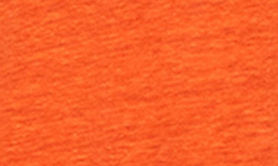 Shop Frame Easy Scoop Neck Organic Linen T-shirt In Orange Crush