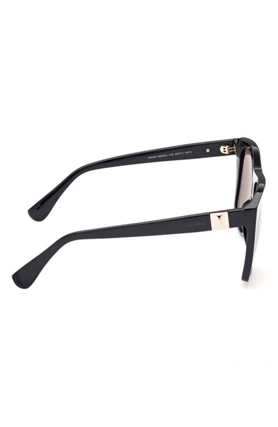 Shop Max Mara 58mm Square Sunglasses In Black
