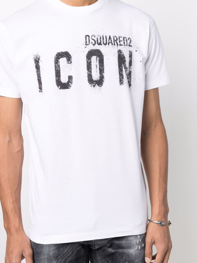 Shop Dsquared2 Cotton Icon T-shirt In White