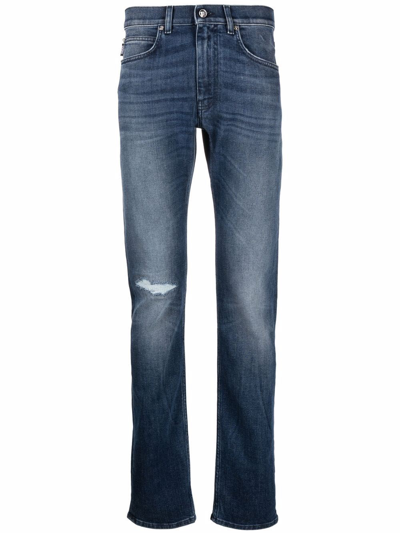 Shop Versace Jeans Slim In Blu