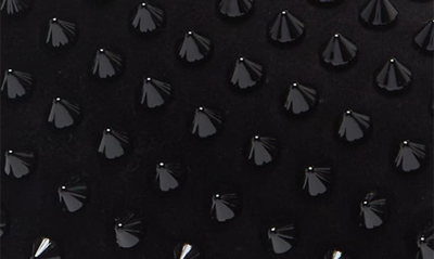 Christian Louboutin Dandelion Grosgrain-trimmed Studded Knitted Loafers In Black