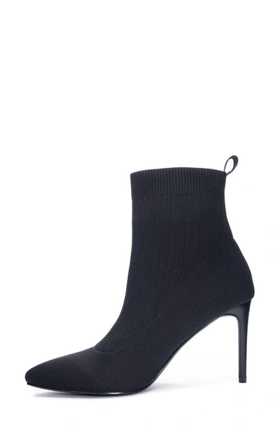 Shop Chinese Laundry Elba Knit Pointed Toe Boot In Black2
