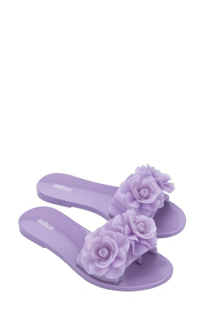 Shop Melissa Babe Garden Slide Sandal In Lilac