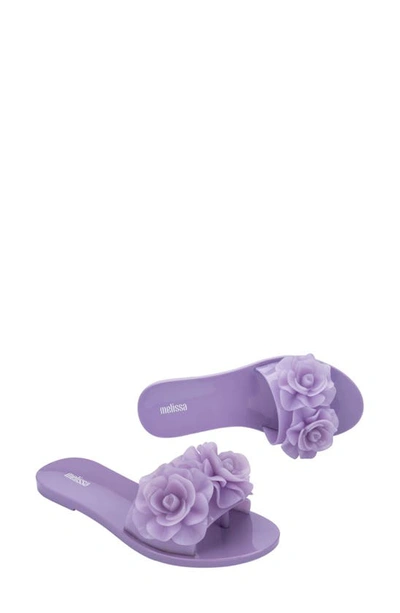 Shop Melissa Babe Garden Slide Sandal In Lilac