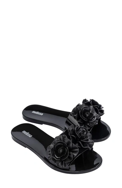 Shop Melissa Babe Garden Slide Sandal In Black