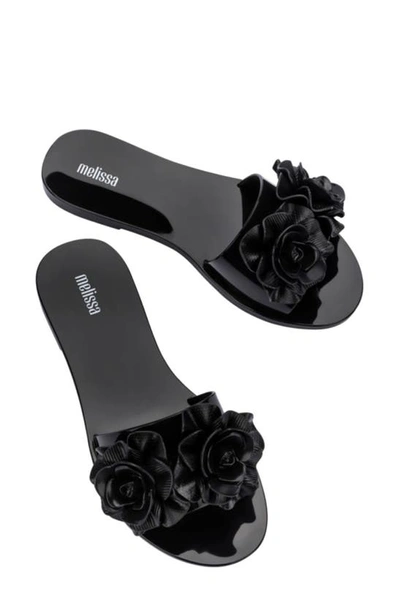 Shop Melissa Babe Garden Slide Sandal In Black