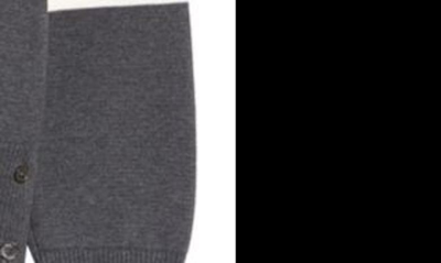 Shop Thom Browne 4-bar Cotton Sweater In Med Grey