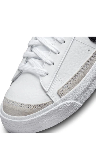 Shop Nike Kids' Blazer Low '77 Low Top Sneaker In White/ Teal/ Black/ White