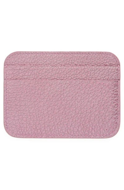 Shop Balenciaga Logo Leather Cash Card Holder In Pink/ Black