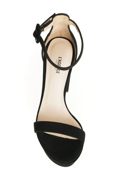 Shop L Agence Cecile Ankle Strap Sandal In Black
