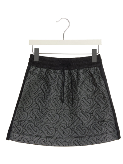 Shop Burberry Skirt In Black