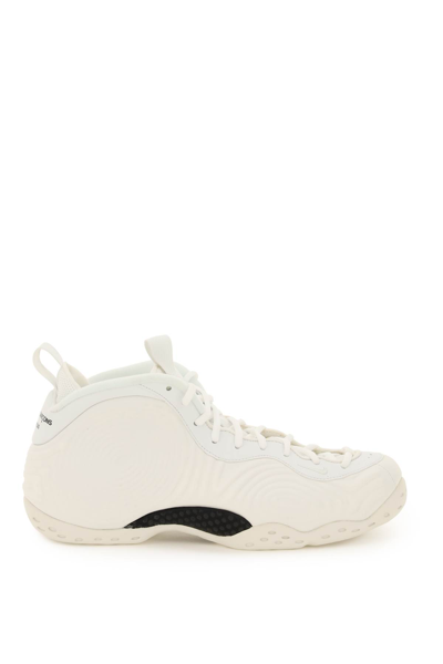 Shop Comme Des Garçons Homme Deux Air Foamposite One Sp/cdg Sneakers In White (white)