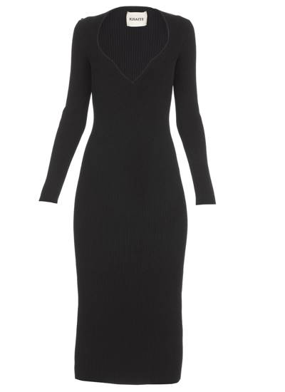 Shop Khaite Alessandra Dress In Black