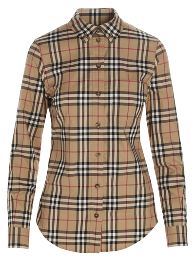 Shop Burberry Lapwing Shirt In Multicolor