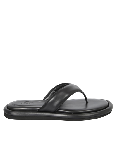Shop Gia Borghini Leather Sandals In Black