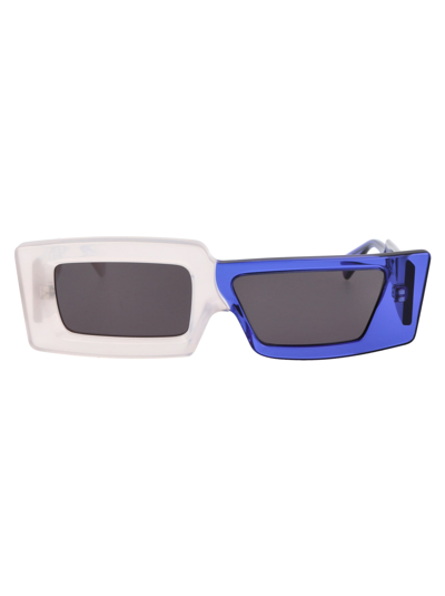 Shop Kuboraum Maske X11 Sunglasses In Pearl Blue