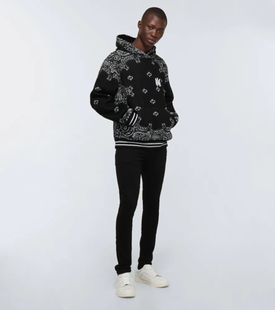 Shop Amiri Bandana Printed Sweatshirt In Black/grey