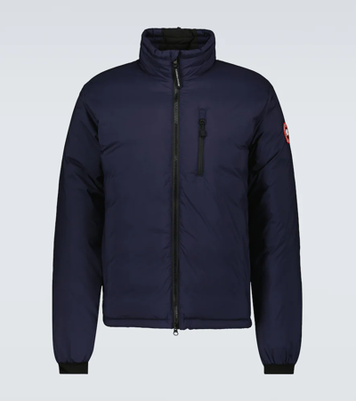 Shop Canada Goose Lodge Down Jacket In Atlantic Navy