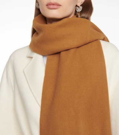 Shop Joseph Alice Wool And Cashmere Scarf In Almond