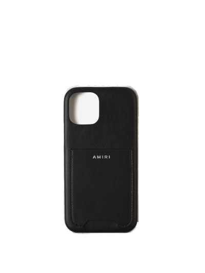 Shop Amiri Card Pouch Iphone 12 Case In Black