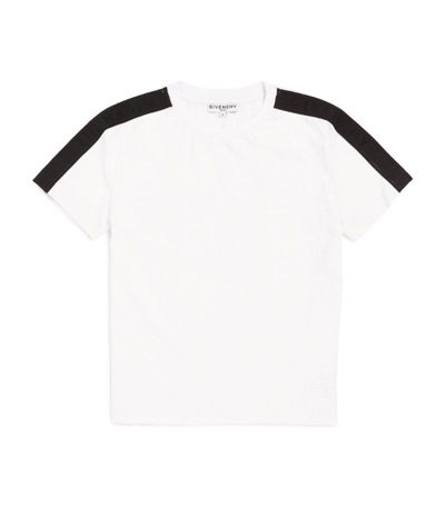 Shop Givenchy Kids Cotton Contrast Shoulder T-shirt (4-14 Years) In White