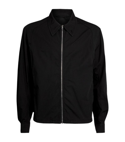 Shop Lemaire Cotton Bomber Jacket In Black
