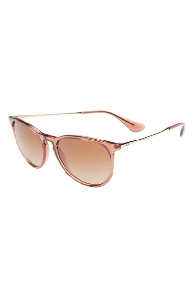 Shop Ray Ban Erika Classic 54mm Sunglasses In Tan Brown