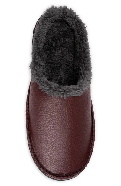 Shop Muk Luks Faux Fur Lined Clog Slipper In Brown